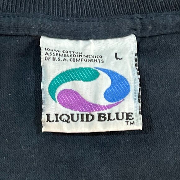 Vintage 90s Star Wars Phantom Menace Liquid Blue AOP All Over Print Promo Men L - Picture 3 of 6